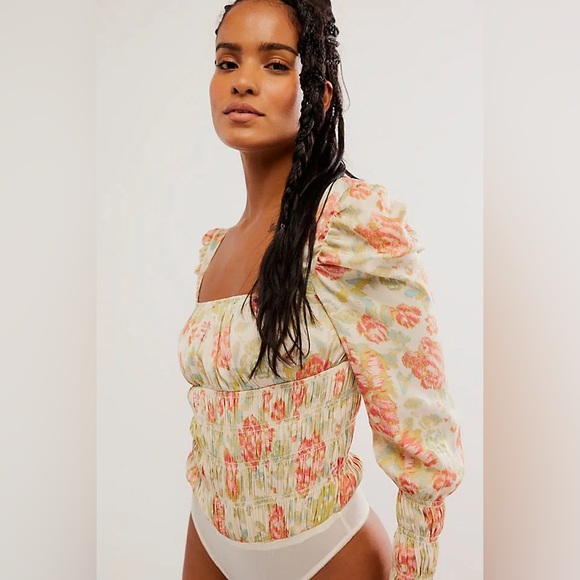 NWT! Free People Intimately - Smock it to you bodysuit - Size S Sku#53 - Picture 3 of 6